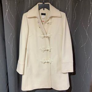 White/ off white J. Crew pea coat